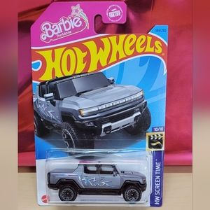 Hot Wheels Screen Time 10/10 2024 GMC Hummer EV Barbie The Movie 1:64 scale